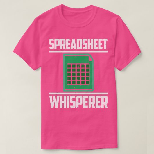 Spreadsheet Whisperer T-shirt (Design voorkant)