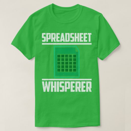 Spreadsheet Whisperer T-shirt (Design voorkant)