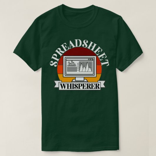 Spreadsheetfluisteraar 1 t-shirt (Design voorkant)