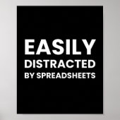 Spreadsheets Funny Accountant Gezegde Poster (Voorkant)