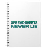 Spreadsheets liegen Notitieboek nooit (Voorkant)