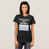 Spreadsheets meme Belastingaccountant CPA Gegevens T-shirt (Voorkant volledig)