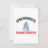 Spreadsheets Scare Sheets - Funny Accountant Bedankkaart (Voorkant)