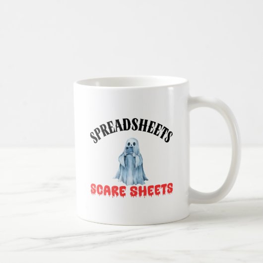 Spreadsheets Scare Sheets - Funny Accountant Koffiemok (Rechts)