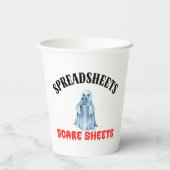 Spreadsheets Scare Sheets - Funny Accountant Papieren Bekers (Achterkant)
