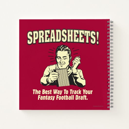 Spreadsheets volgen: Concept van uw Fantasy-Footba Notitieboek (Achterkant)