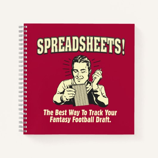 Spreadsheets volgen: Concept van uw Fantasy-Footba Notitieboek (Voorkant)