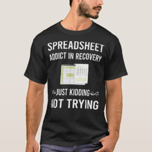 Spreadsheets voor herstel t-shirt