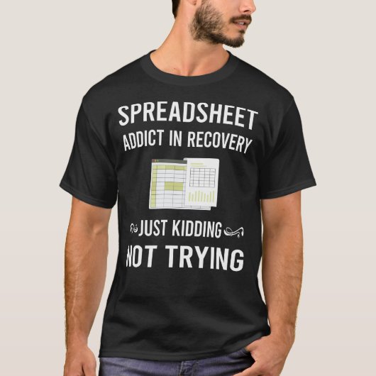Spreadsheets voor herstel t-shirt (Voorkant)