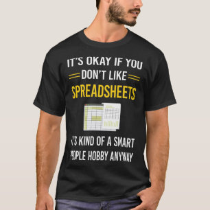 Spreadsheets voor slimme mensen t-shirt