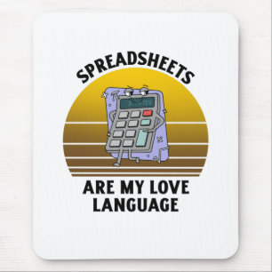 Spreadsheets zijn mijn liefdestaal muismat