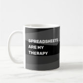 Spreadsheets zijn mijn therapie - Geometric Koffiemok (Links)