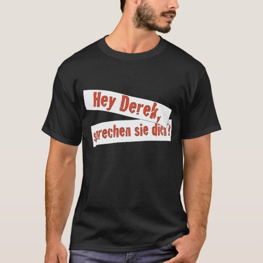 Sprechen sie dick t-shirt (Voorkant)