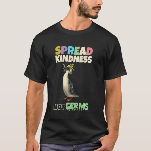 Spreed Kindness not Germs Funny Animal T-shirt (Voorkant)