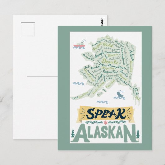 Spreek Alaskan! Briefkaart (Voorkant / Achterkant)