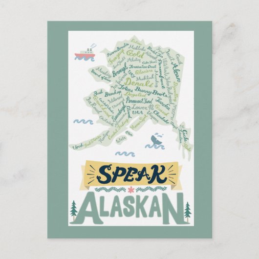 Spreek Alaskan! Briefkaart (Voorkant)