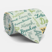 Spreek Alaskan! Groen Stropdas (Opgerold)