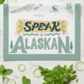 Spreek Alaskan! Keukenhanddoeken (Gevouwen)
