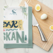 Spreek Alaskan! Keukenhanddoeken (Quarter Fold)