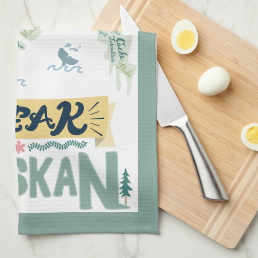 Spreek Alaskan! Keukenhanddoeken (Quarter Fold)