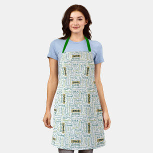 Spreek Alaskan! white Apron Schort