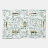 Spreek Alaskan! White Kitchen Towel Theedoek (Horizontaal)