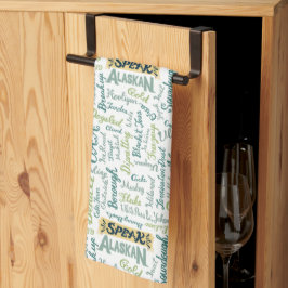 Spreek Alaskan! White Kitchen Towel Theedoek