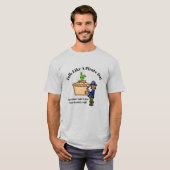 Spreek als een piraatpiraat die taart eet t-shirt (Voorkant volledig)