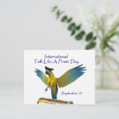 Spreek als een Pirate Day Briefkaart (Staand voorkant)