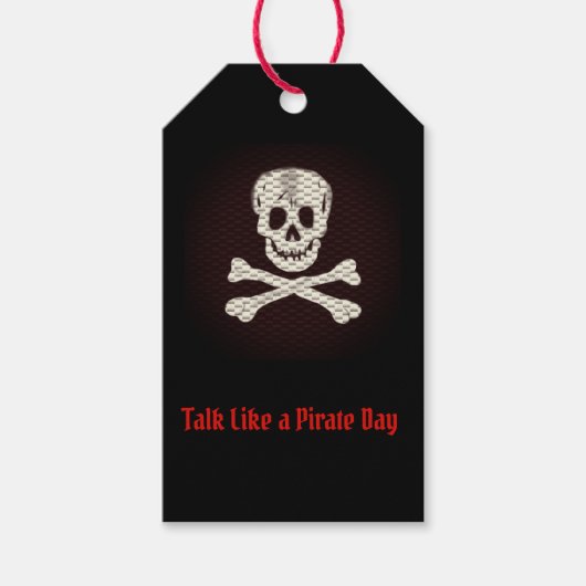Spreek als een Pirate Day Cadeaulabel (Voorkant)