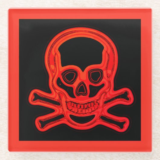 Spreek als een Pirate Day Glazen Onderzetter (Voorkant)