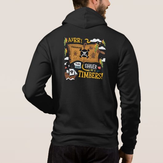 Spreek als een Pirate Day Hoodie (Achterkant)