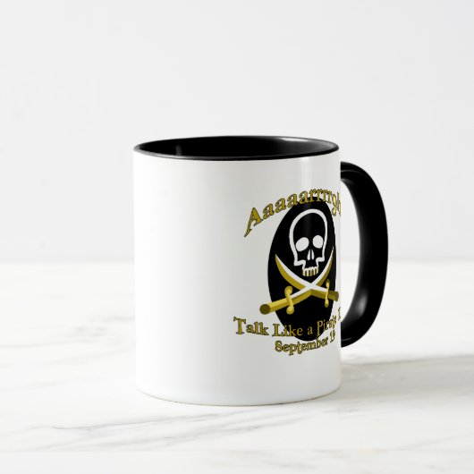 Spreek als een Pirate Day Mok (Voorkant rechts)
