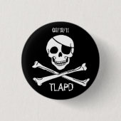 Spreek als een Pirate Day Round Button (Voorkant)