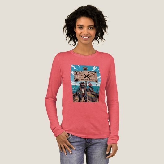 Spreek als een Pirate Day Tri-Blend Shirt (Voorkant)