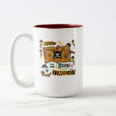 Spreek als een Pirate Day Tweekleurige Koffiemok (Links)