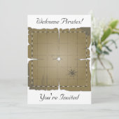 Spreek als een uitnodiging van een Pirate Party (Staand voorkant)