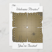 Spreek als een uitnodiging van een Pirate Party (Voorkant / Achterkant)