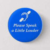 Spreek alstublieft een kleine luidspreker ronde button 5,7 cm (Voorkant)