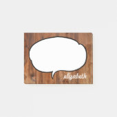 Spreek Bubble Persoonlijke naam Post-it® Notes (Voorkant)