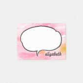 Spreek Bubble Persoonlijke naam Post-it® Notes (Voorkant)