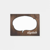 Spreek Bubble Persoonlijke naam Post-it® Notes (Voorkant)