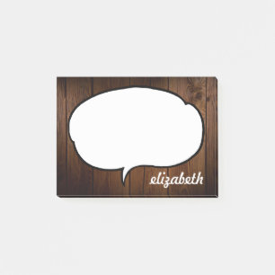 Spreek Bubble Persoonlijke naam Post-it® Notes