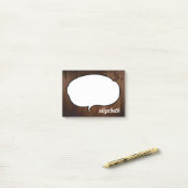 Spreek Bubble Persoonlijke naam Post-it® Notes (Op bureau)