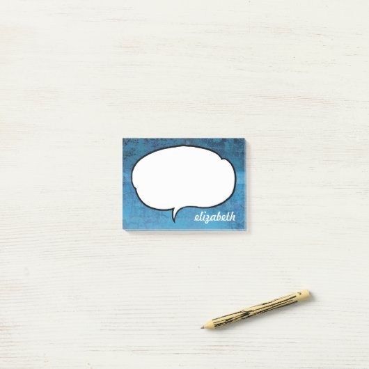 Spreek Bubble Persoonlijke naam Post-it® Notes (Op bureau)