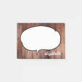 Spreek Bubble Persoonlijke naam Post-it® Notes (Voorkant)