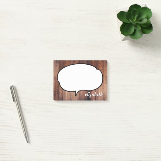 Spreek Bubble Persoonlijke naam Post-it® Notes (Kantoor)