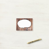 Spreek Bubble Persoonlijke naam Post-it® Notes (Op bureau)