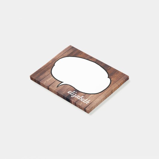 Spreek Bubble Persoonlijke naam Post-it® Notes (Schuin)