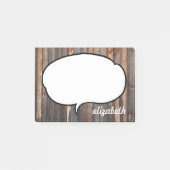 Spreek Bubble Persoonlijke naam Post-it® Notes (Voorkant)